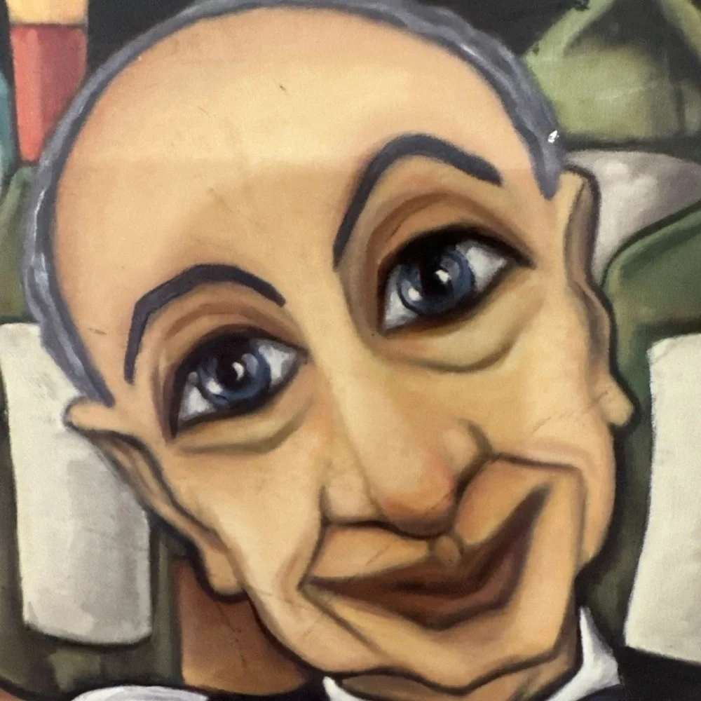 Frank the Bartender By Will Rafuse Martini Plaque 10.5x8